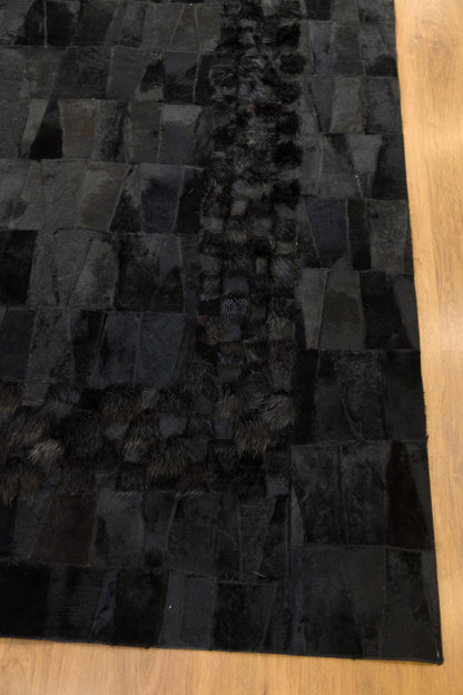8'x10' Faux Leather Rug: Luxurious Design for Bedroom, Nursery, Living Room, or Dining Area