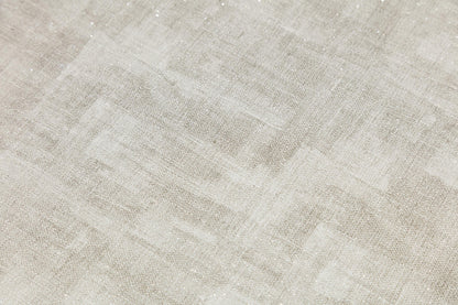 Silver Faux Leather Rug 5x7ft: Modern Minimalist Turkish Area Rug