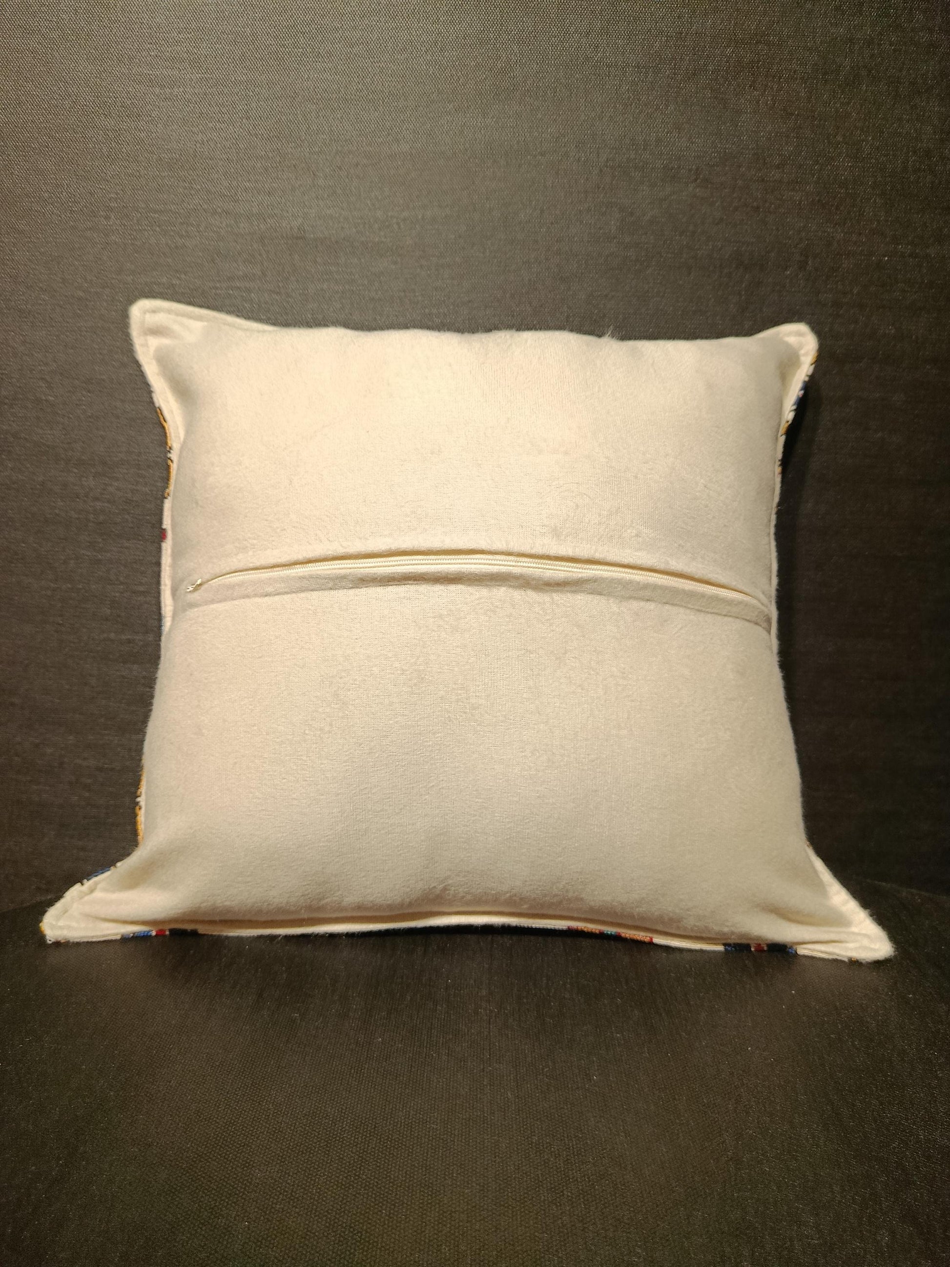 Anatolian Kilim Cushion Cover: Gobelin Tapestry Pillow, Turkish Tribal Decor