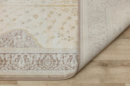 Light Sage Green Turkish Prayer Rug: Soft Islamic Seccade with Floral Design