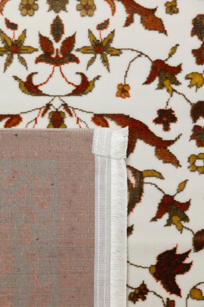 Floral Turkish Prayer Rug: Elegant Mihrab Design - Made in Türkiye
