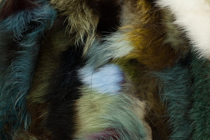 Faux Fur Leather Rug: Custom Colorful Area Rug