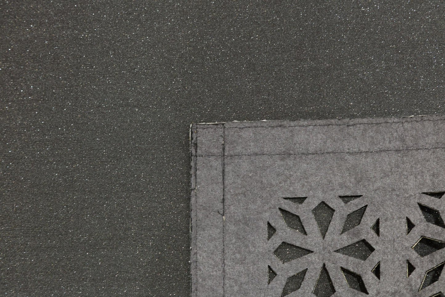 5x7ft Black Faux Leather Rug with Gold Laser-Cut Border - Modern Turkish Designer Area Carpet