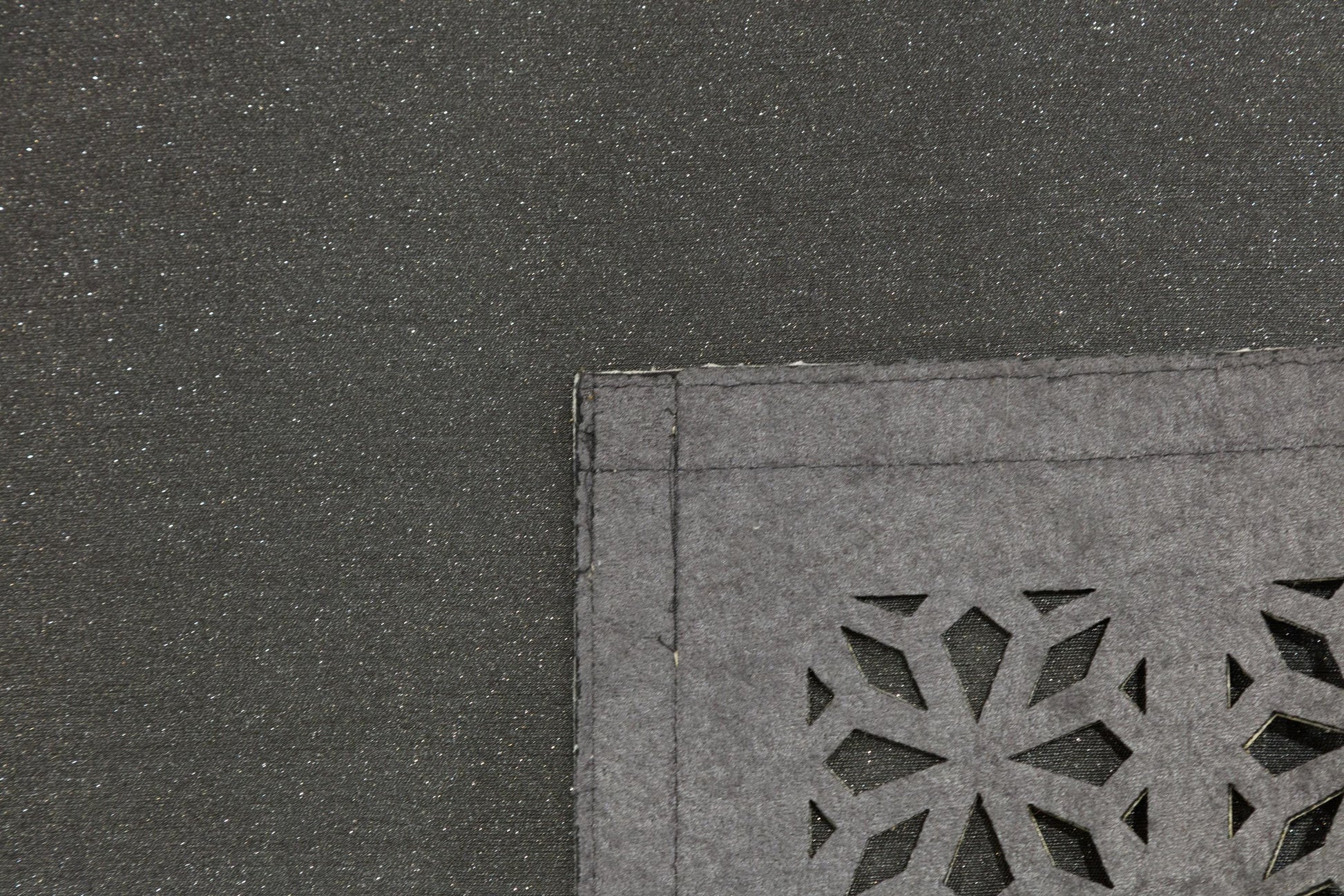 5x7ft Black Faux Leather Rug with Gold Laser-Cut Border - Modern Turkish Designer Area Carpet