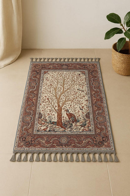 Turkish Prayer Rug, Ottoman Design Seccade, Muslim Prayer Mat