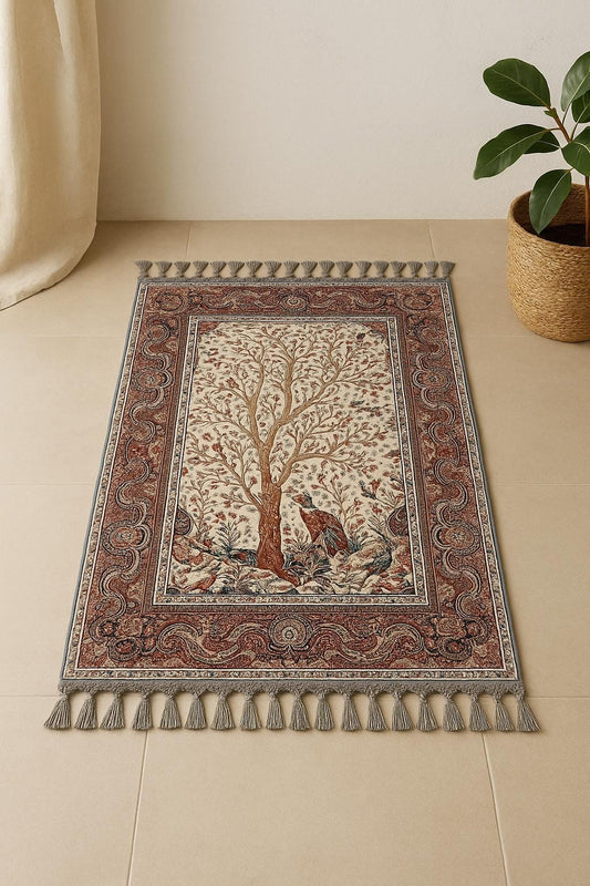 Turkish Prayer Rug, Ottoman Design Seccade, Muslim Prayer Mat