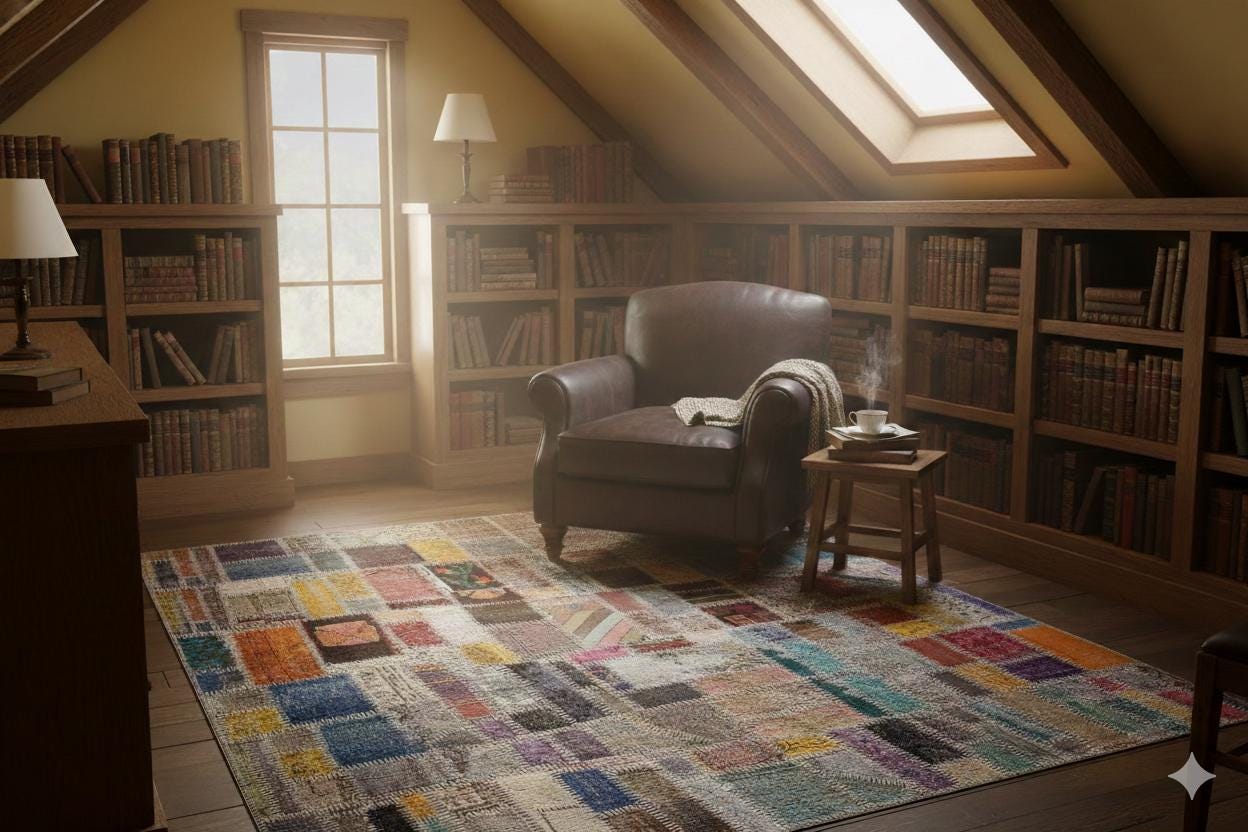 Handmade Wool Patchwork Rug: 5'x8' Bohemian Turkish Rug