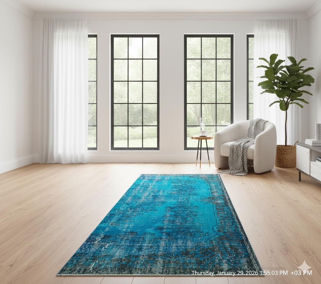 Vintage Turkish Runner Rug: 3x8.9 ft, Handmade Wool Anatolian Rug