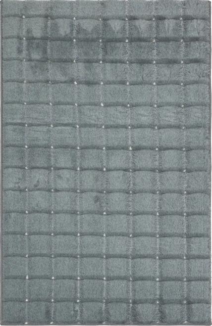 Gray Artificial Rabbit Fur Rug: Soft Plush Carpet