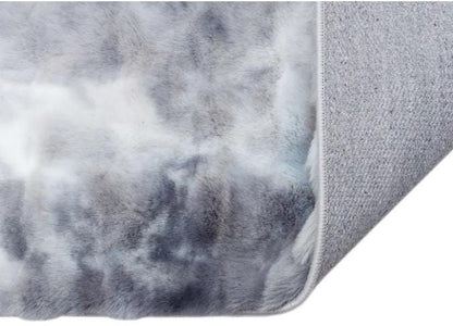 Artificial Rabbit Fur Rug: Soft, Washable, Non-Slip