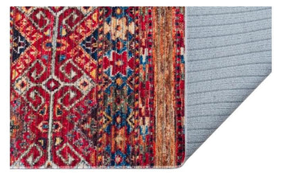 Red Turkish Style Area Rug: Red Vintage washable carpet