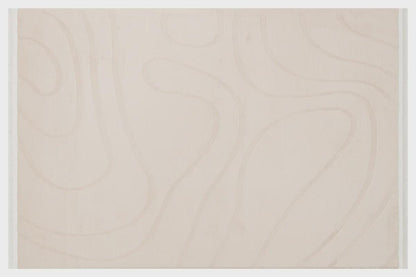 Beige Soft Fur Rug: Soft Washable Plush Carpet