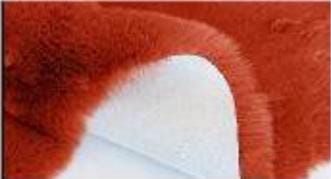Artificial Terra Rabbit Fur Rug: Soft Plush Faux Fur, Non-Slip