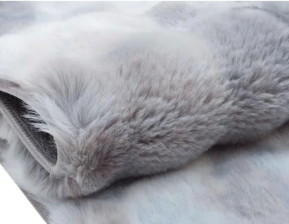 Artificial Rabbit Fur Rug: Soft, Washable, Non-Slip