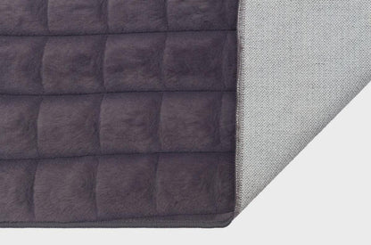 Gray Soft Fur Rug: Soft Washable Plush Carpet