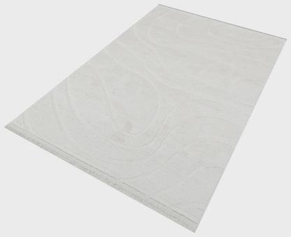 Silver Soft Fur Rug: Soft Washable Plush Carpet