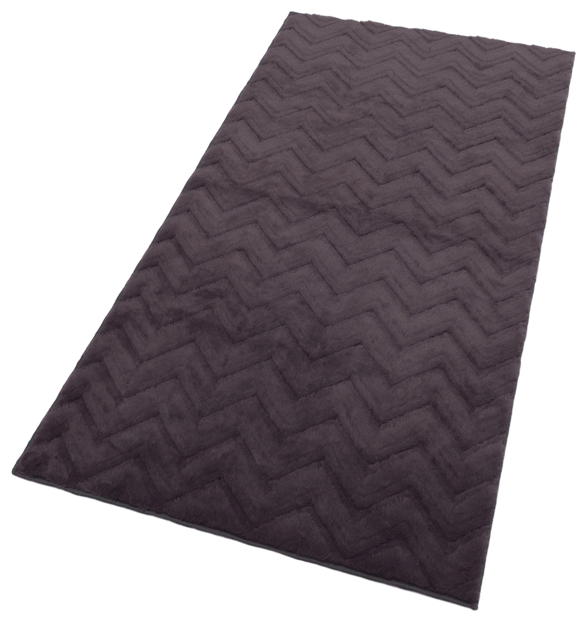 Gray Soft Fur Rug: Soft Washable Plush Carpet