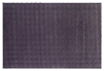 Gray Soft Fur Rug: Soft Washable Plush Carpet