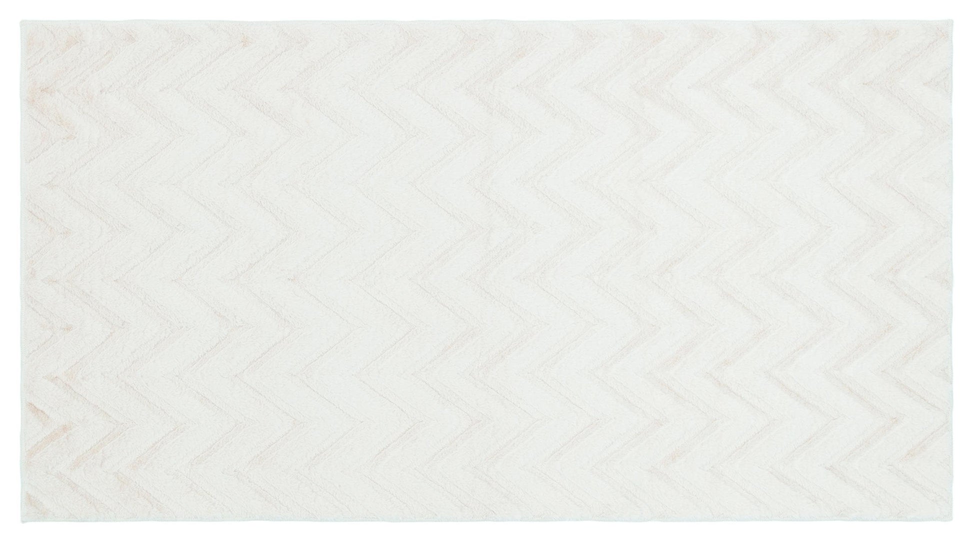 Cream Soft Fur Rug: Soft Washable Plush Carpet