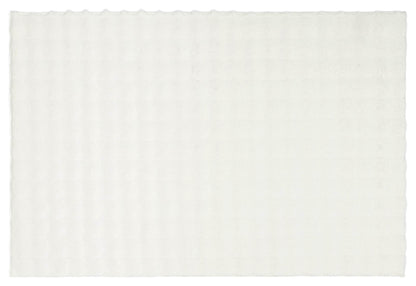 Cream Soft Fur Rug: Soft Washable Plush Carpet