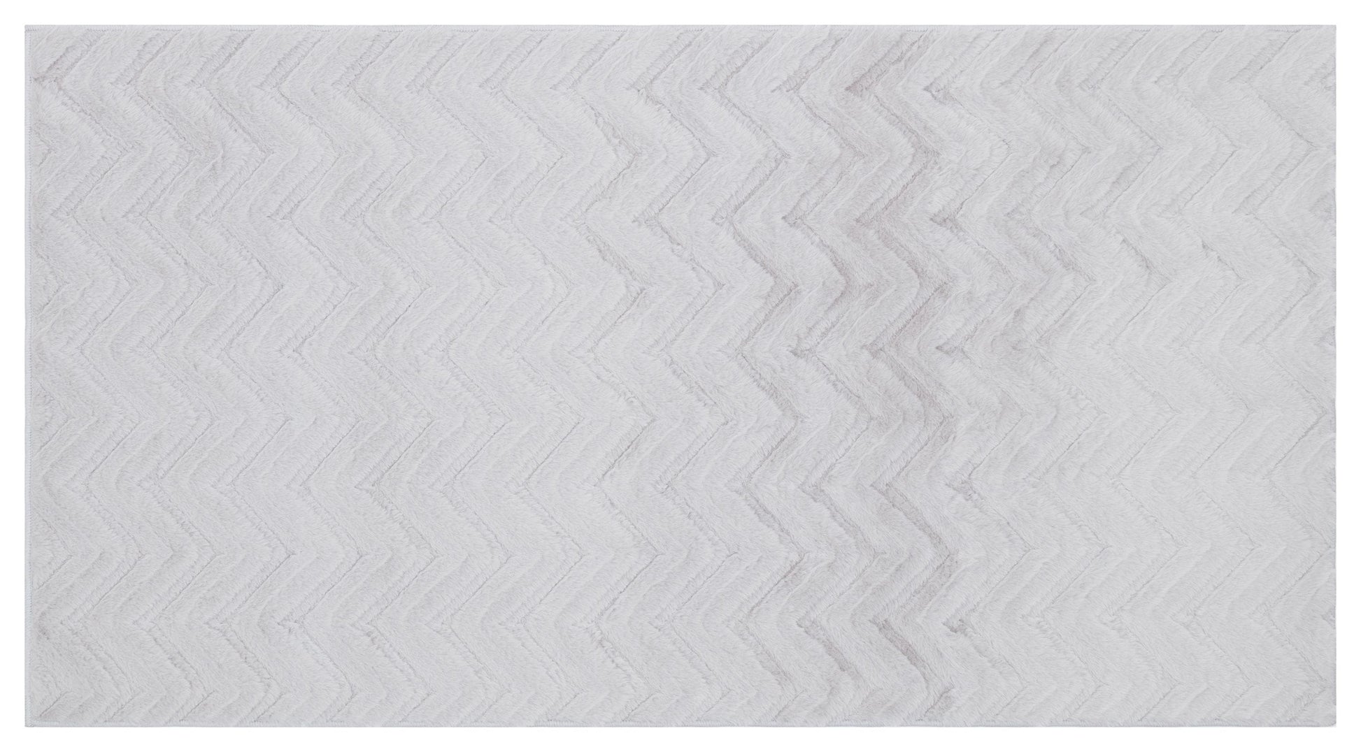 Silver Soft Fur Rug: Soft Washable Plush Carpet