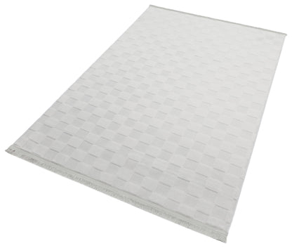 Silver Soft Fur Rug: Soft Washable Plush Carpet