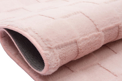 Silver Soft Fur Rug: Soft Washable Plush Carpet
