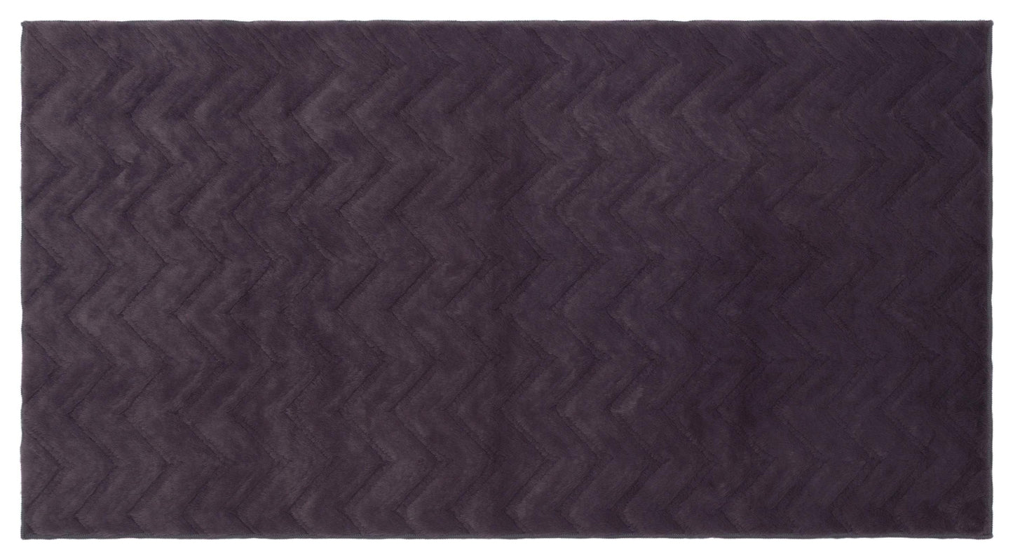Gray Soft Fur Rug: Soft Washable Plush Carpet