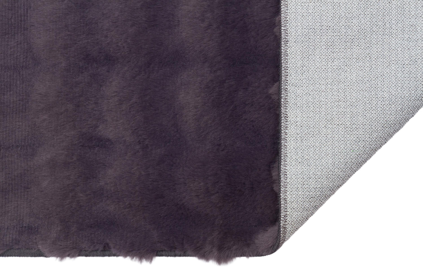 Gray Soft Fur Rug: Soft Washable Plush Carpet