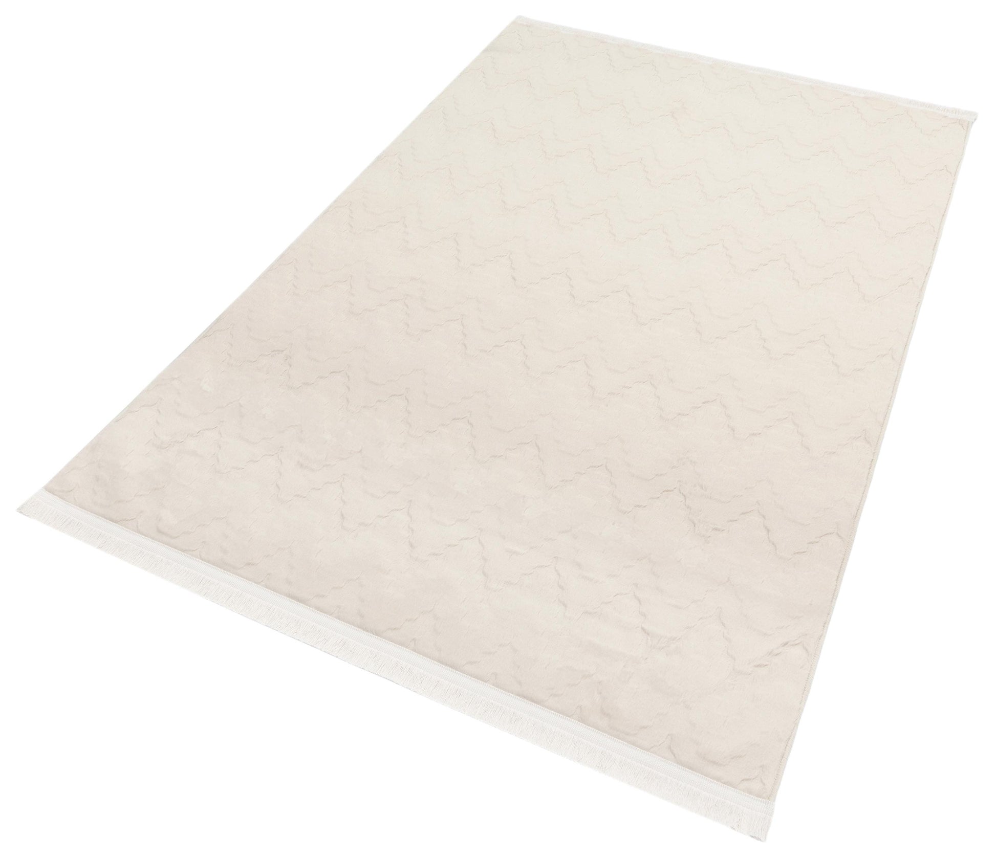 Beige Soft Fur Rug: Soft Washable Plush Carpet