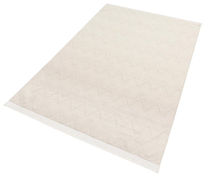 Beige Soft Fur Rug: Soft Washable Plush Carpet