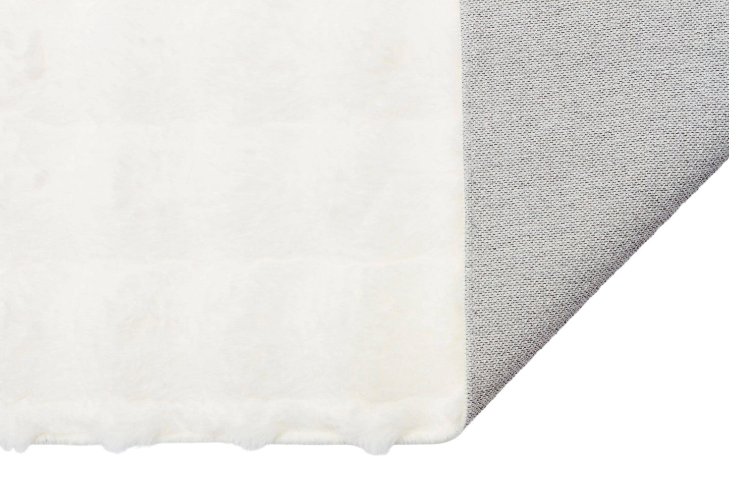 Cream Soft Fur Rug: Soft Washable Plush Carpet