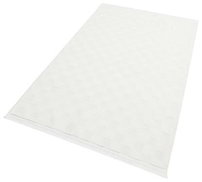 Cream Soft Fur Rug: Soft Washable Plush Carpet