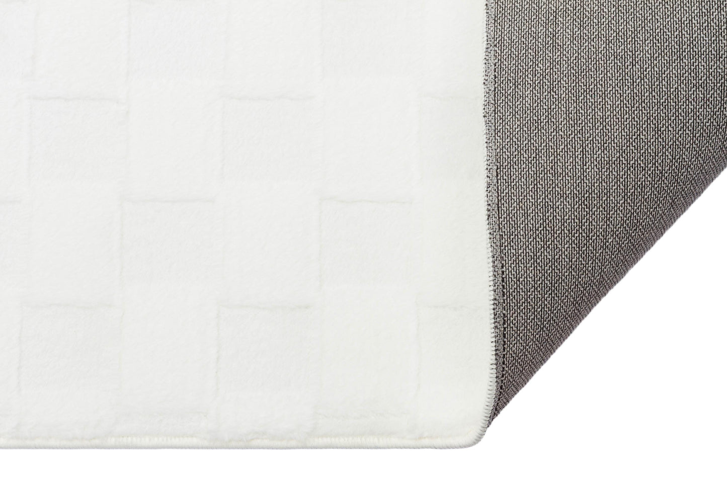 Cream Soft Fur Rug: Soft Washable Plush Carpet