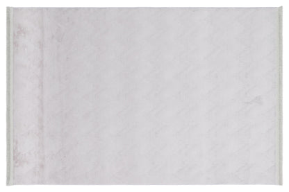 Silver Soft Fur Rug: Soft Washable Plush Carpet