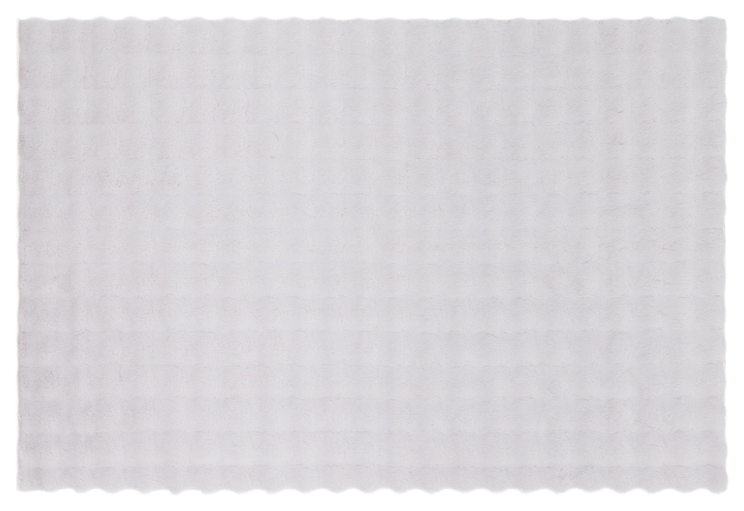 Silver Soft Fur Rug: Soft Washable Plush Carpet