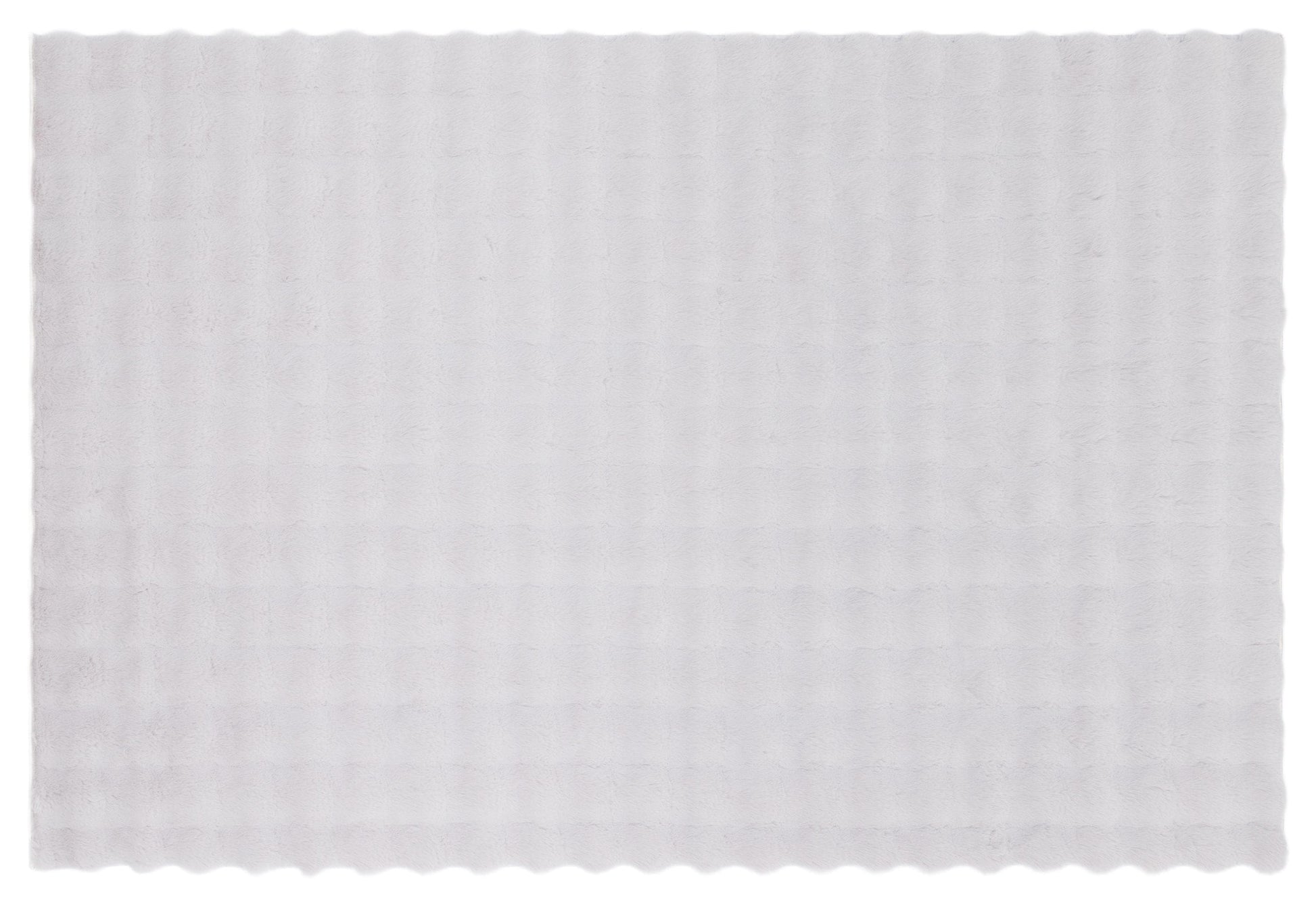 Silver Soft Fur Rug: Soft Washable Plush Carpet