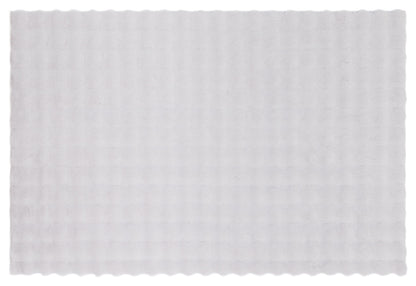 Silver Soft Fur Rug: Soft Washable Plush Carpet