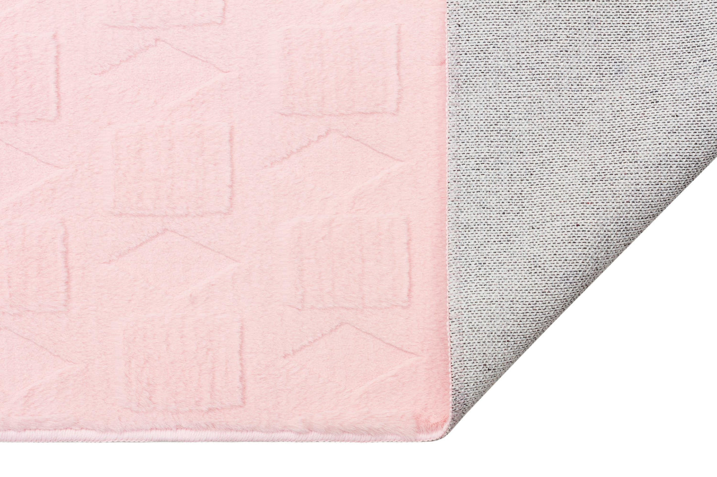 Pink Soft Fur Rug: Soft Washable Plush Carpet